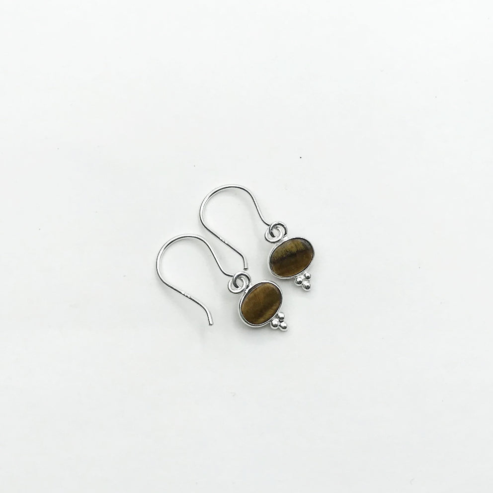 Tiger Eye Dangle Earrings