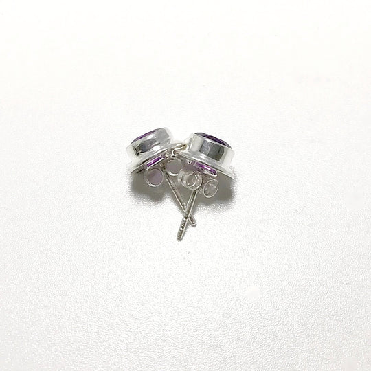 Amethyst Stud Earrings