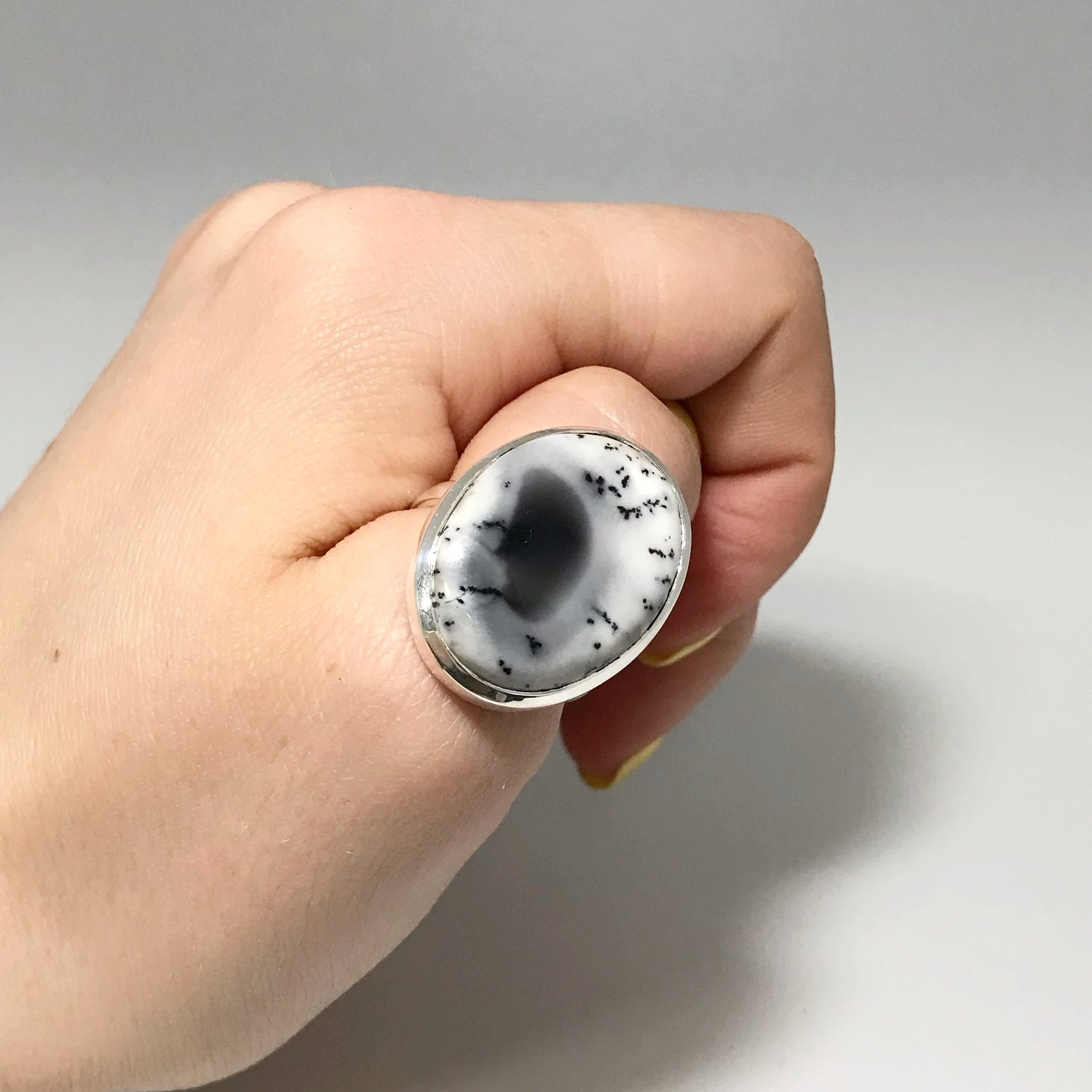 Dendritic Opal Ring