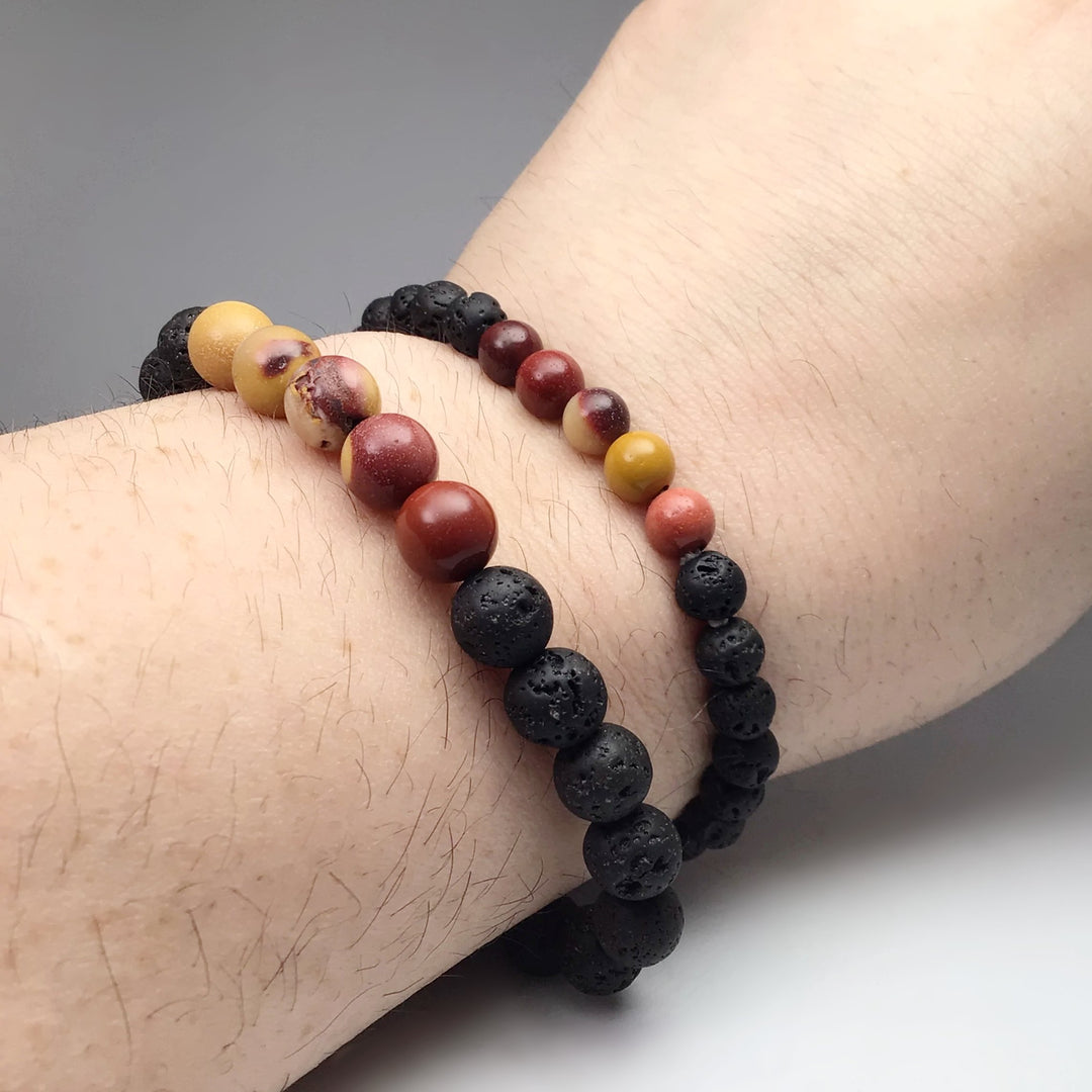 Mookaite Beaded Bracelet