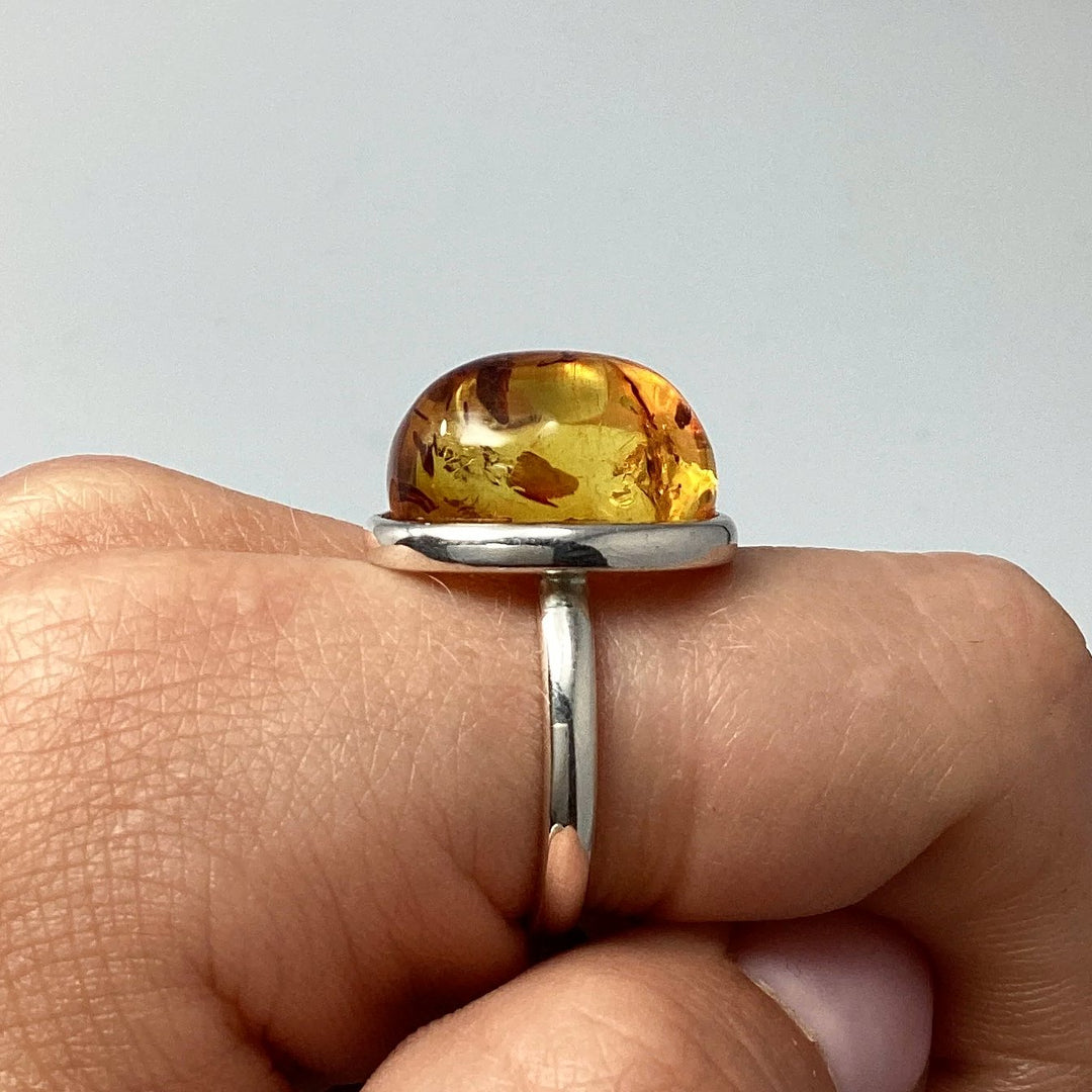 Cognac Amber Ring