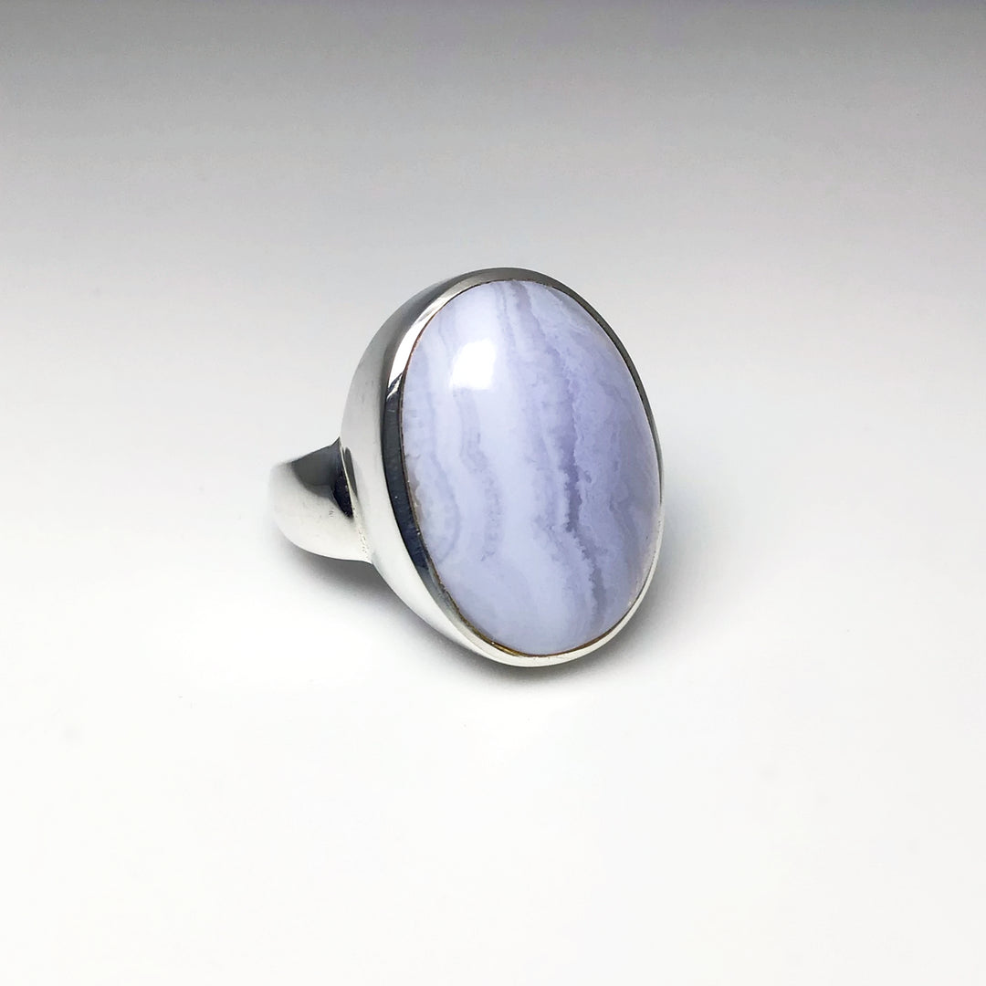 Blue Lace Agate Ring