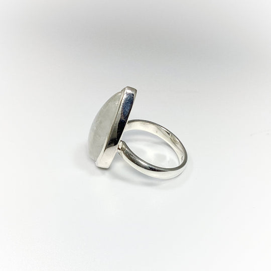 Rainbow Moonstone Ring