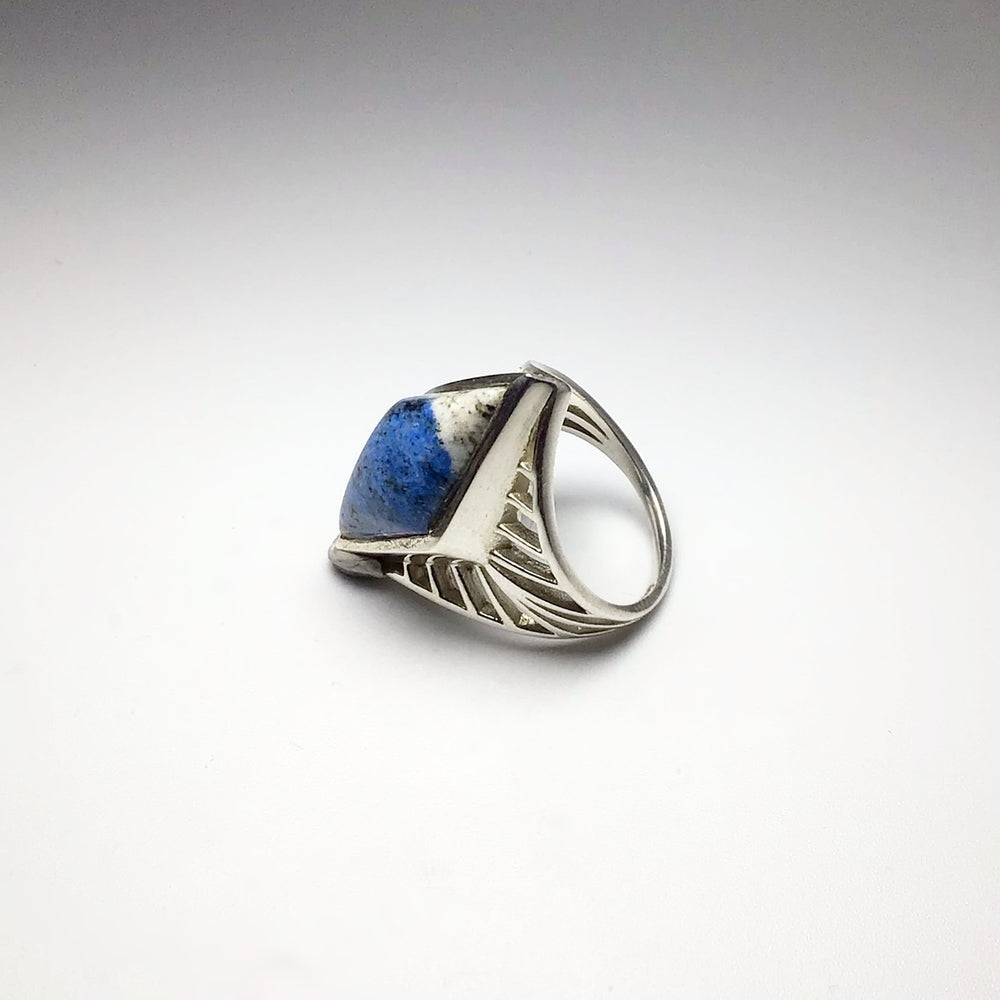 K2 Granite Azurite Ring