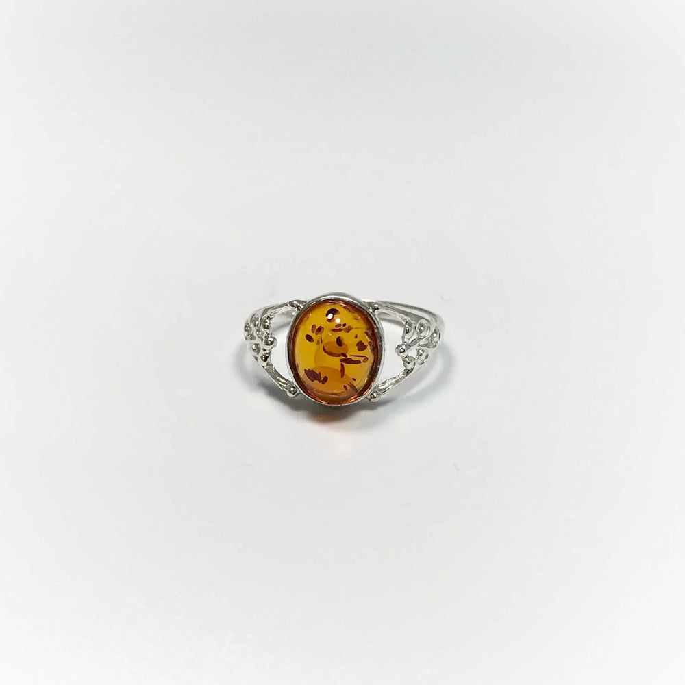 Cognac Amber Ring