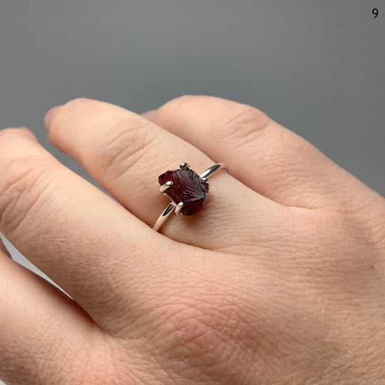 Raw Garnet Ring