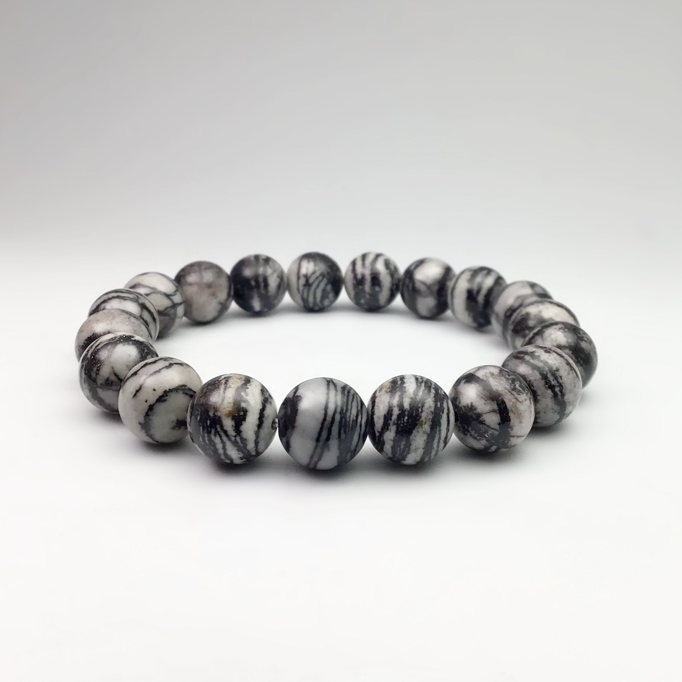 Web Jasper Beaded Bracelet