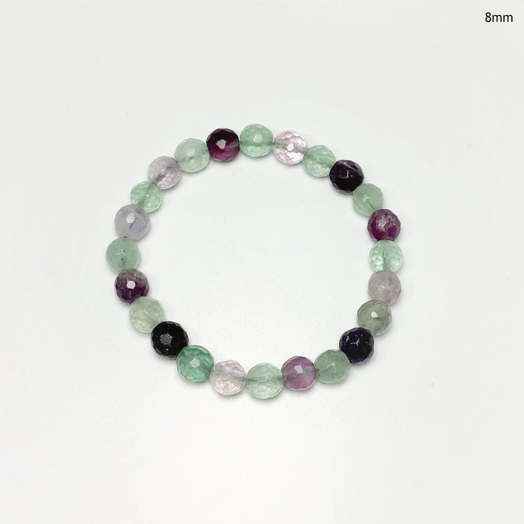 Fluorite Faceted Beaded Bracelet