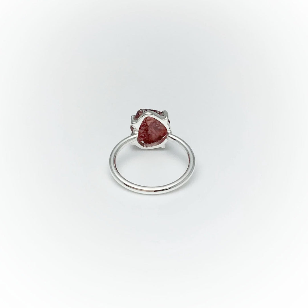 Raw Garnet Ring