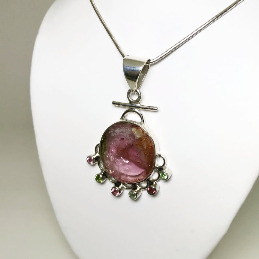 Mixed Tourmaline Pendant