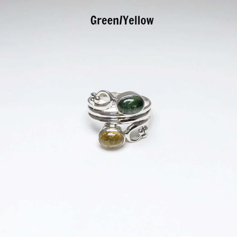 Mixed Tourmaline Ring