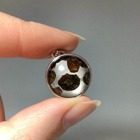 Sericho Meteorite Round Pendant