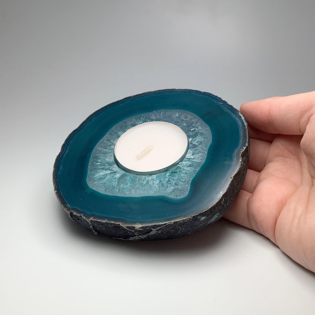 Agate Candle Holder