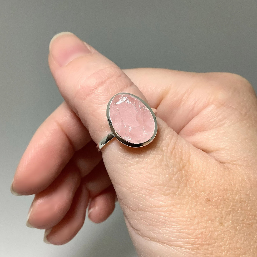 Raw Rose Quartz Ring