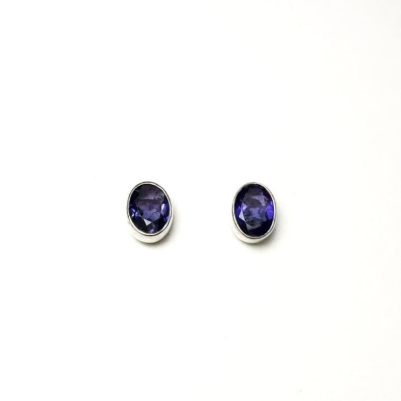 Iolite Stud Earrings