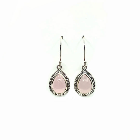 Rose Quartz Dangle Earrings