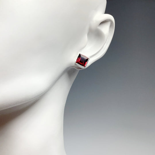 Garnet Stud Earrings