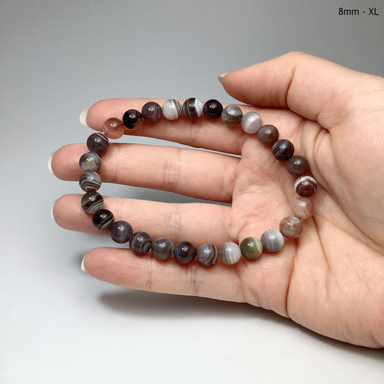 Botswana Agate Beaded Bracelet