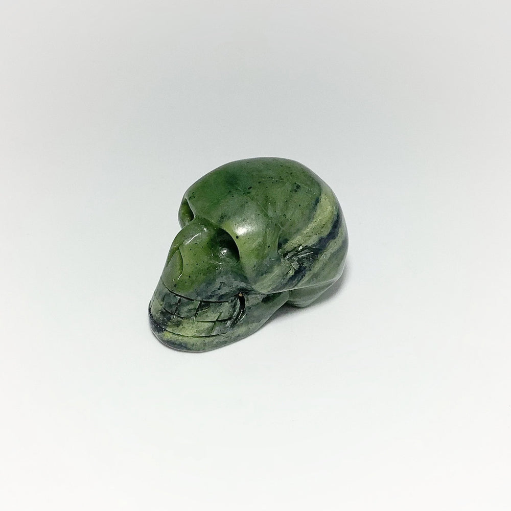 Carved Canadian Jade Skull