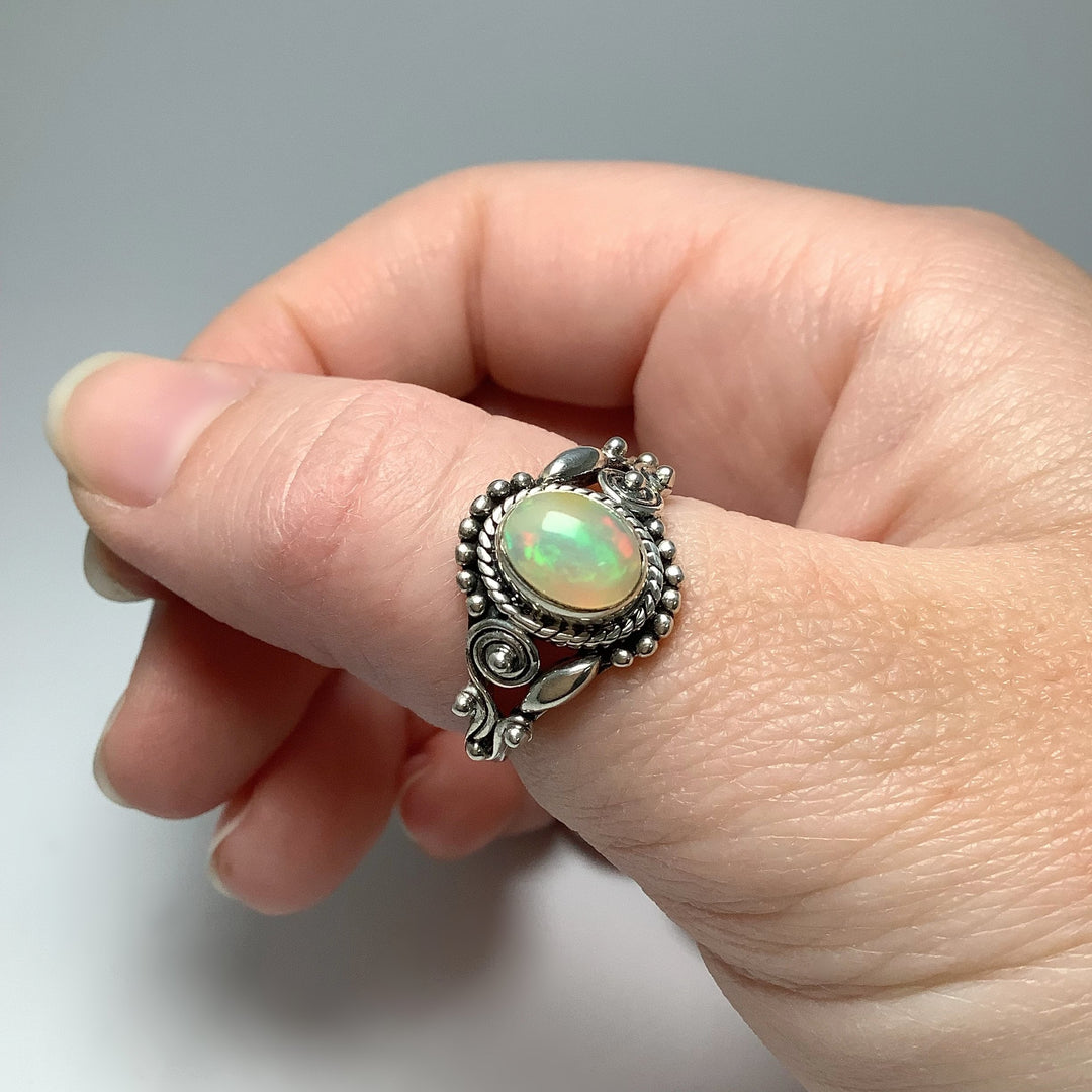 Ethiopian Fire Opal Ring