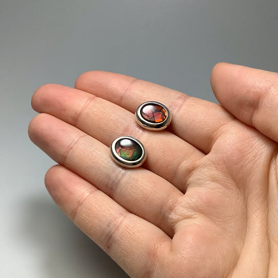 Alberta Ammolite Stud Earrings