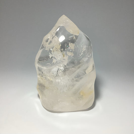 Carved Quartz with Hematoid Inclusions Flame