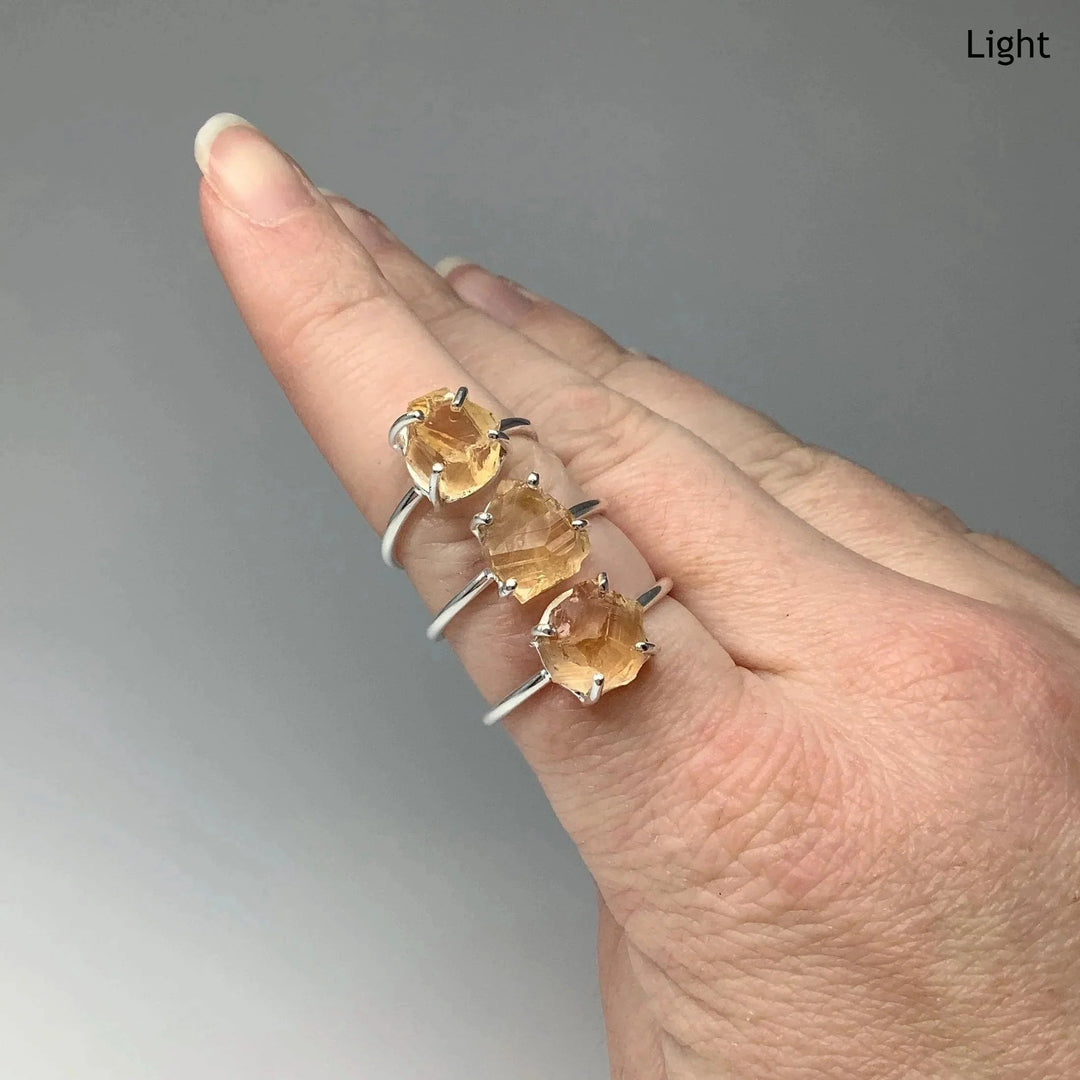 Raw Citrine Ring