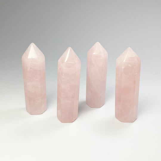 Polished Rose Quartz Point at $35 Each