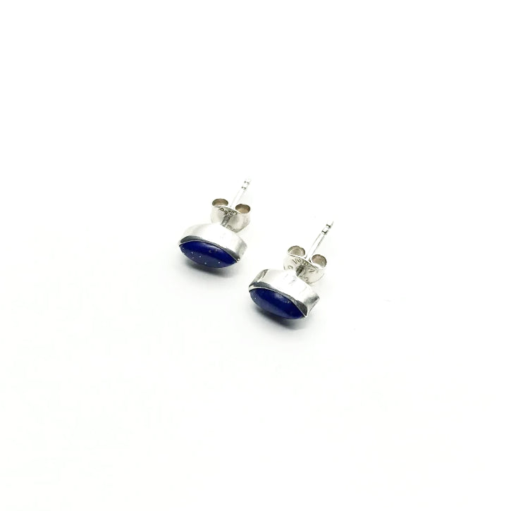 Lapis Lazuli Stud Earrings