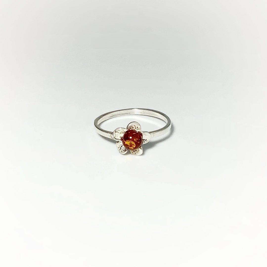 Cognac Amber Ring - Small Sizes