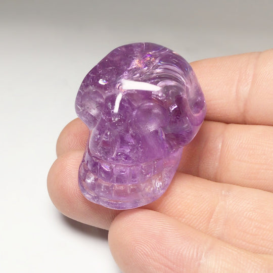 Carved Amethyst Crystal Skull