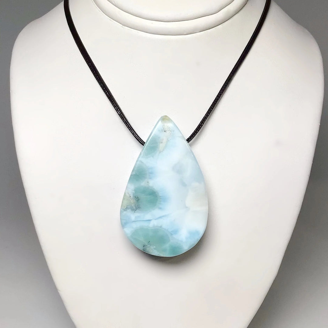 Larimar Drilled Pendant