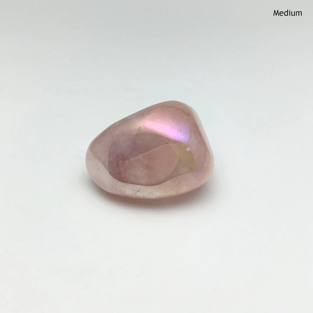 Opalescent Rose Quartz Tumble