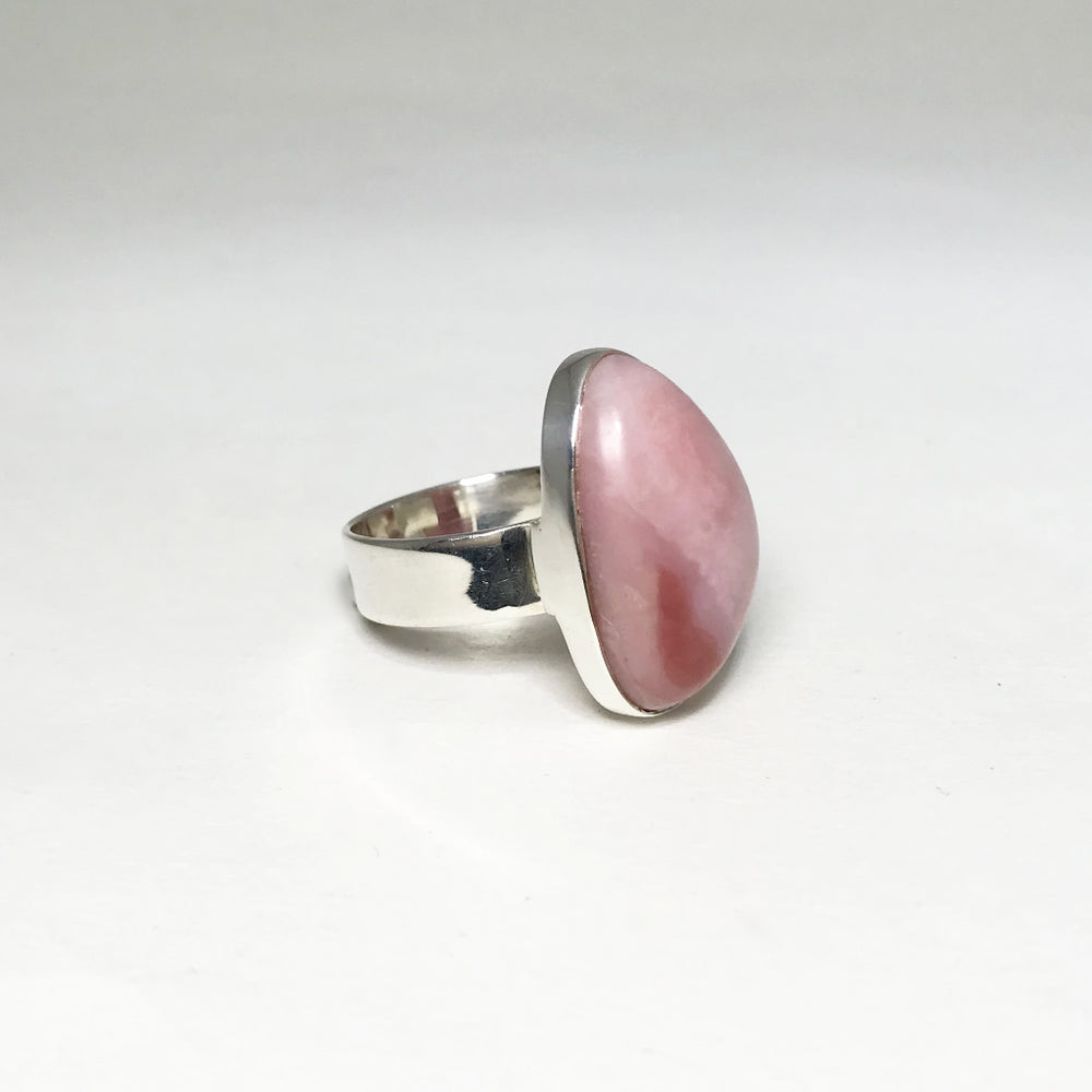 Pink Peruvian Opal Ring