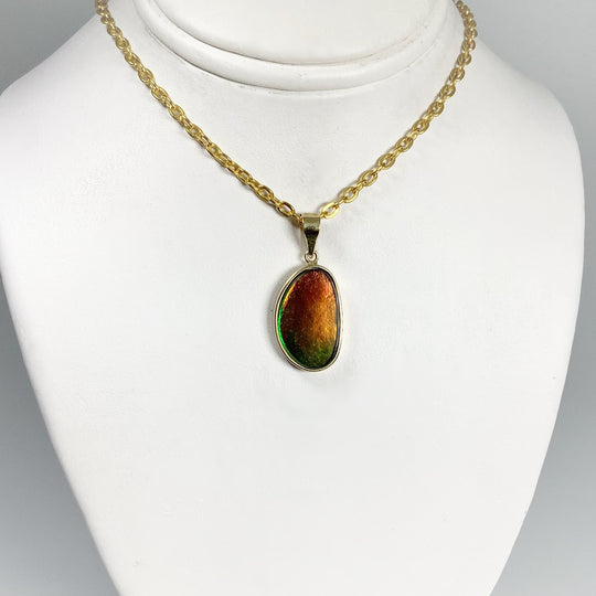 Alberta Ammolite 14K Gold Pendant