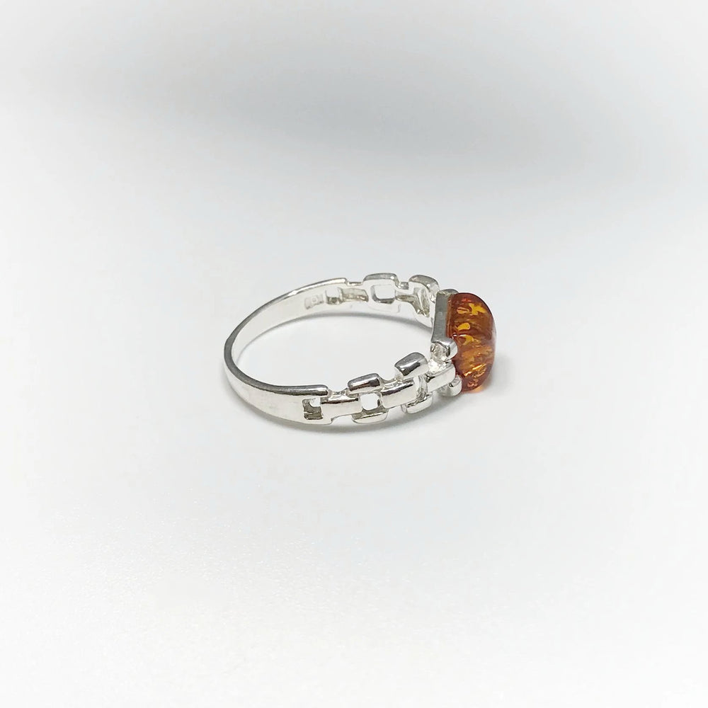 Cognac Amber Ring