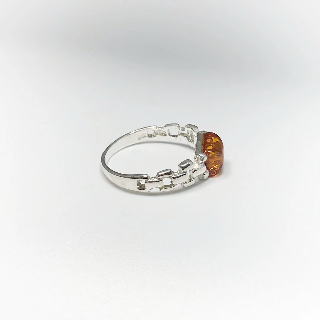 Cognac Amber Ring