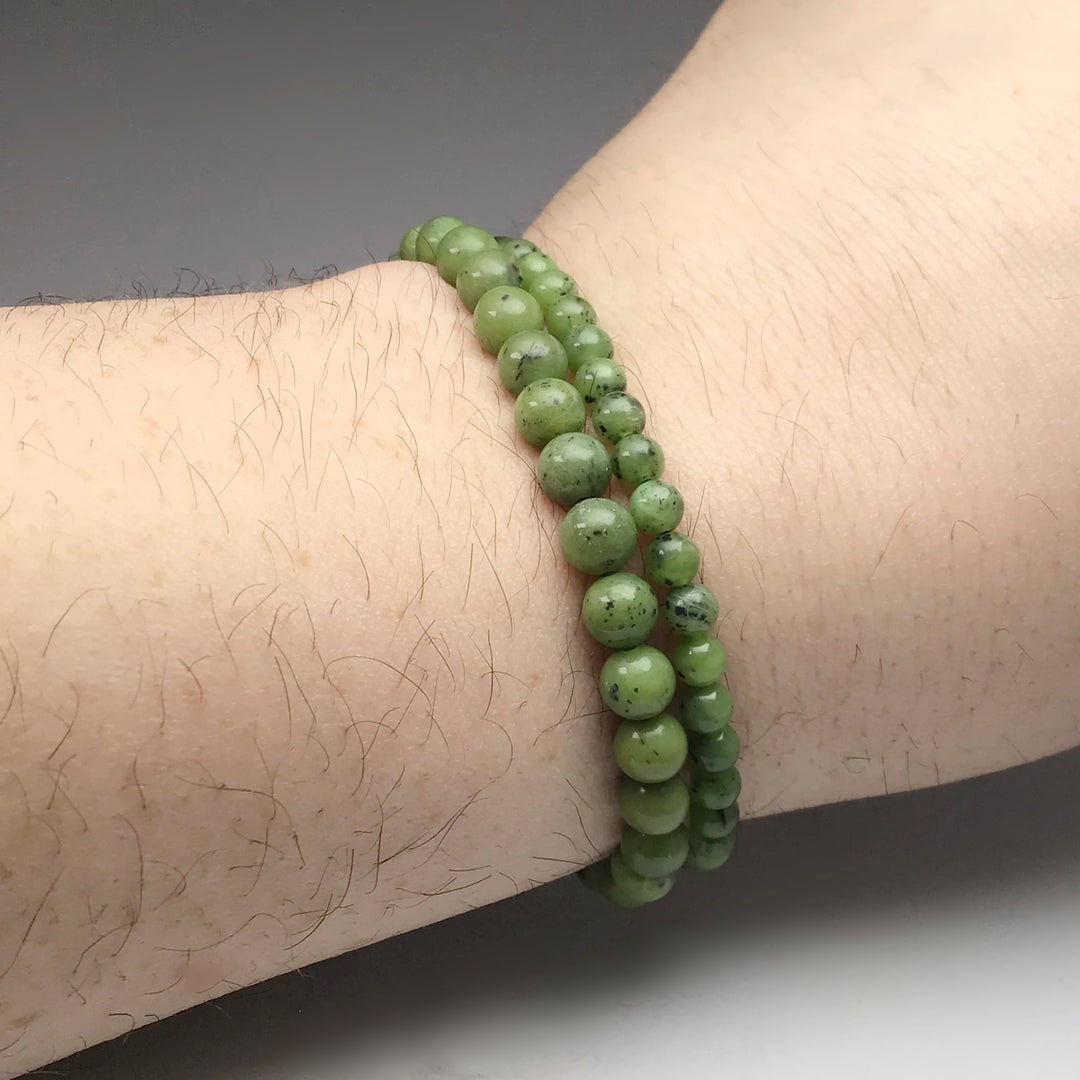 Canadian Jade Beaded Bracelet