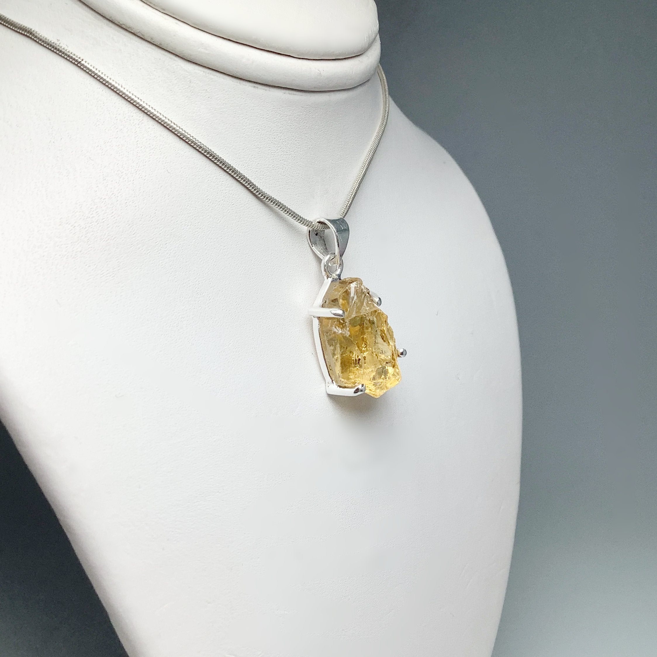 Raw Citrine Pendant