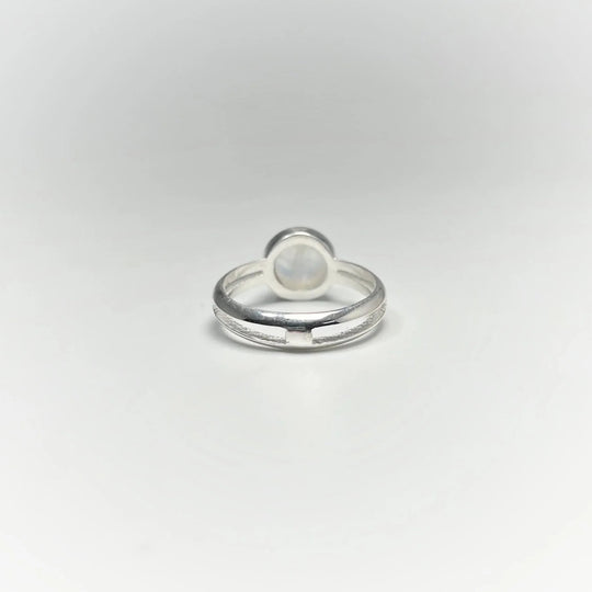 Rainbow Moonstone Ring