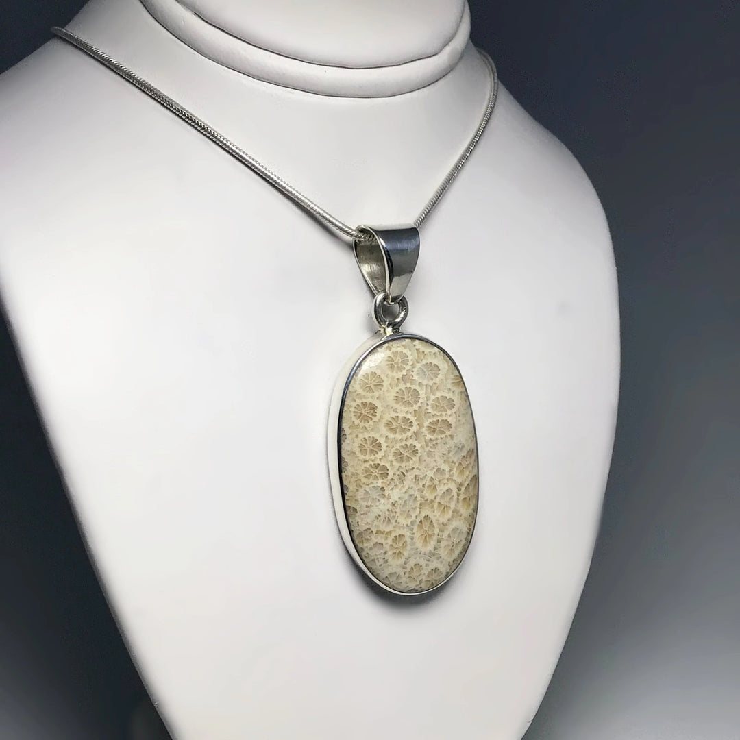 Fossilized Coral Pendant