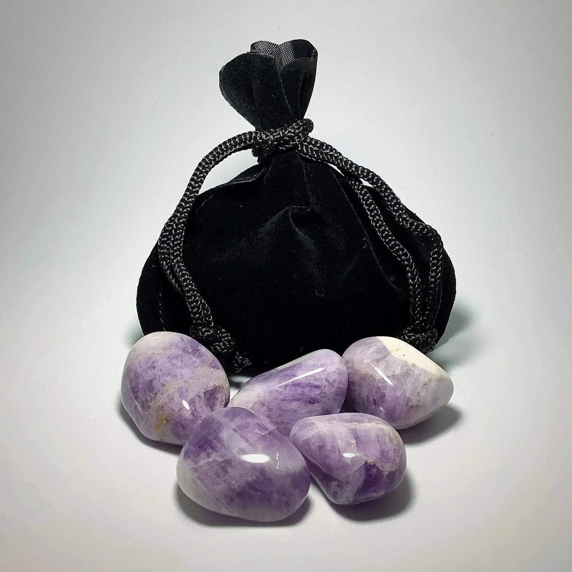 Chevron Amethyst Small Tumbles Pouch