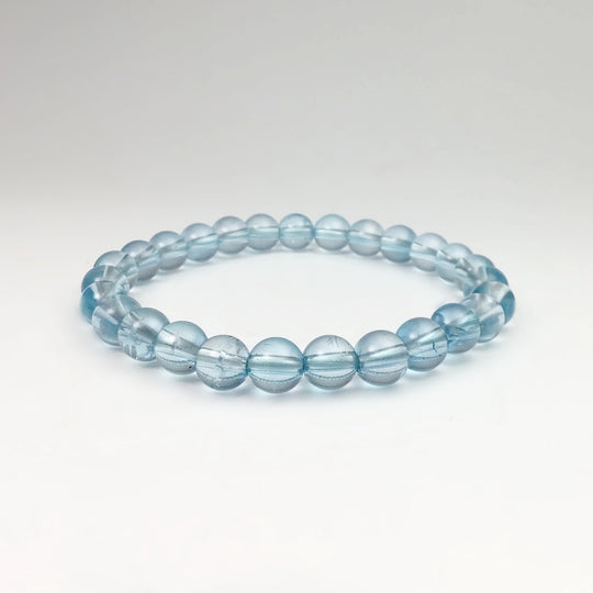 Blue Topaz Beaded Bracelet - High Quality