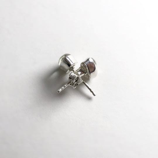 Green Amethyst Stud Earrings