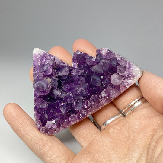 Amethyst Druze Cluster Mountain Carving