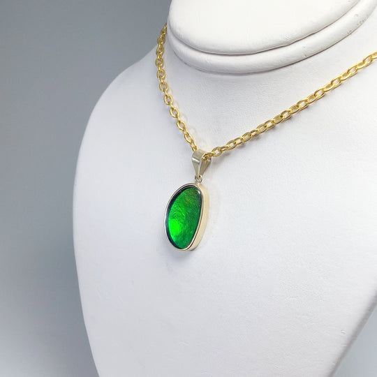 Alberta Ammolite 14K Gold Pendant