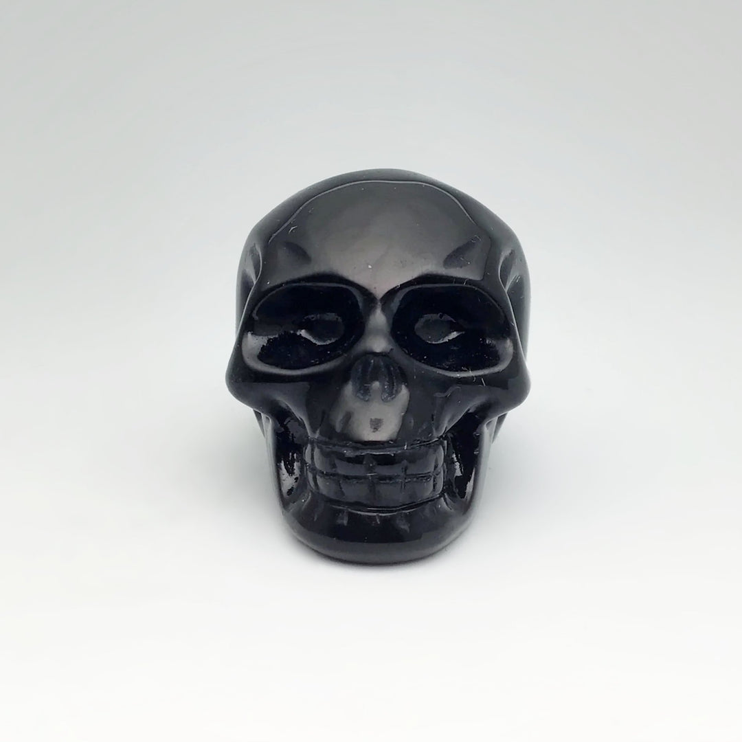 Carved Obsidian Crystal Skull