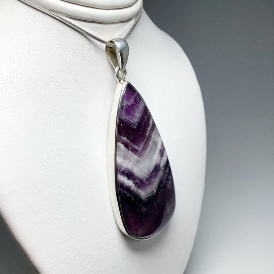 Chevron Amethyst Pendant