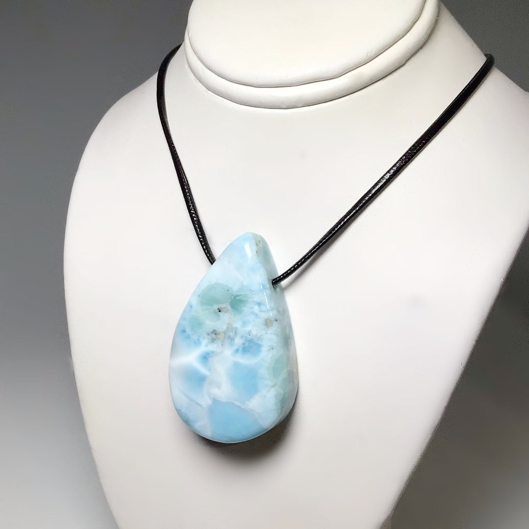 Larimar Drilled Pendant