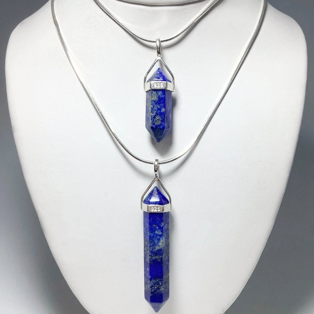 Lapis Lazuli Double Terminated Point Pendant